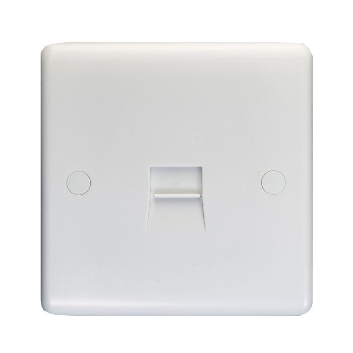 EuroLite Electrical White / Telephone Master / (With White Trim) Eurolite Enhance White Plastic Telephone Master - White (With White Trim)