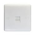 EuroLite Electrical White / Telephone Slave / (With White Trim) Eurolite Enhance White Plastic Telephone Slave - White (With White Trim)