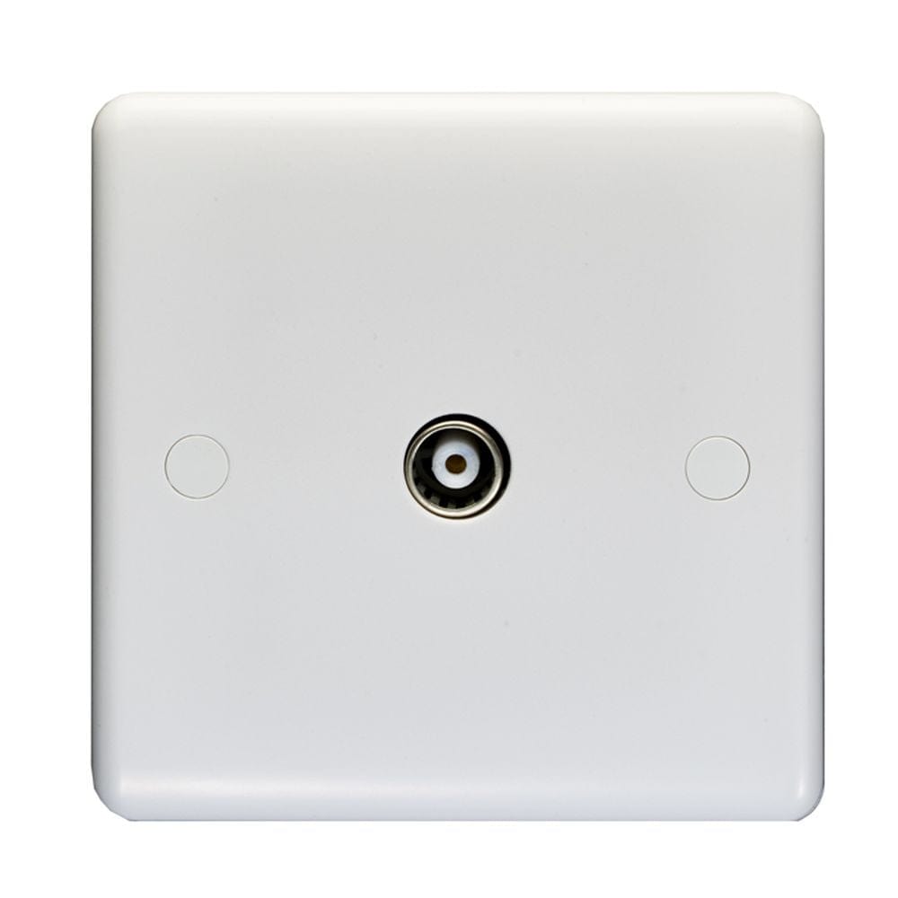 EuroLite Electrical White / TV / (With White Trim) Eurolite Enhance White Plastic TV - White