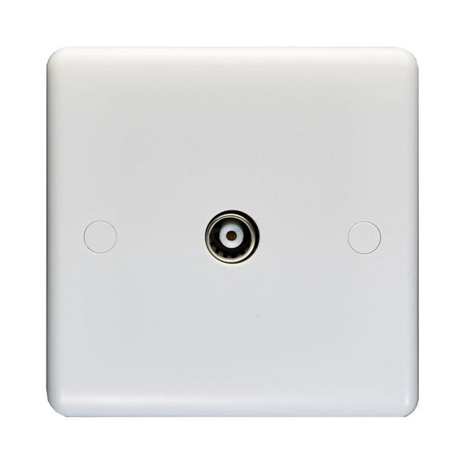 EuroLite Electrical White / TV / (With White Trim) Eurolite Enhance White Plastic TV - White