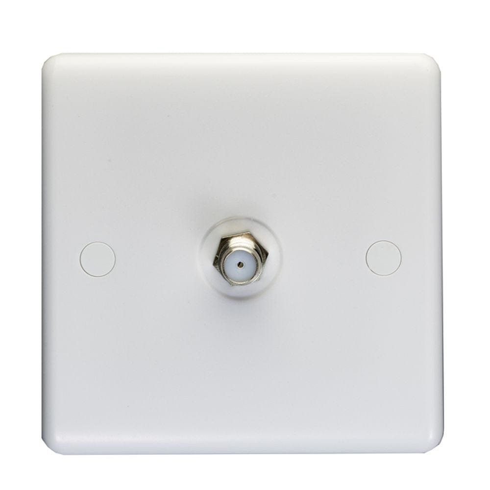 EuroLite Electrical White / TV / (With White Trim) Eurolite Enhance White Plastic TV - White