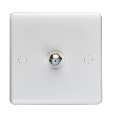 EuroLite Electrical White / TV / (With White Trim) Eurolite Enhance White Plastic TV - White