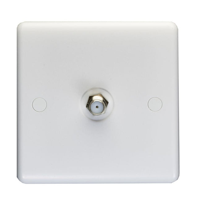 EuroLite Electrical White / TV / (With White Trim) Eurolite Enhance White Plastic TV - White