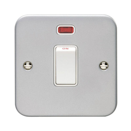 EuroLite Electrical Grey / 20Amp Switch with Neon Indicator Eurolite Metal Clad 20Amp Switch with Neon Indicator - Metal Clad