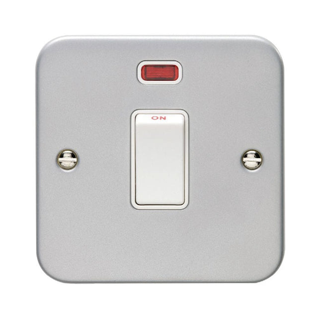 EuroLite Electrical Grey / 20Amp Switch with Neon Indicator Eurolite Metal Clad 20Amp Switch with Neon Indicator - Metal Clad