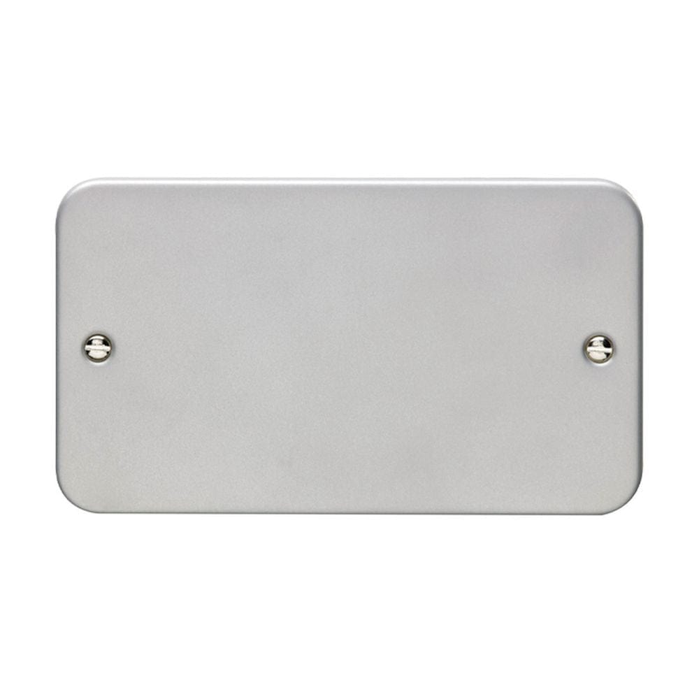 EuroLite Electrical Grey / Double Blank Plate Eurolite Metal Clad Double Blank Plate - Metal Clad