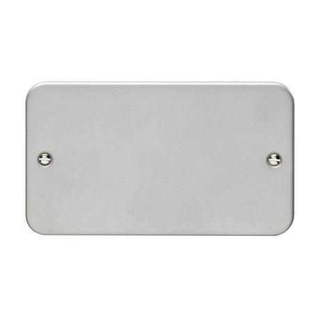 EuroLite Electrical Grey / Double Blank Plate Eurolite Metal Clad Double Blank Plate - Metal Clad