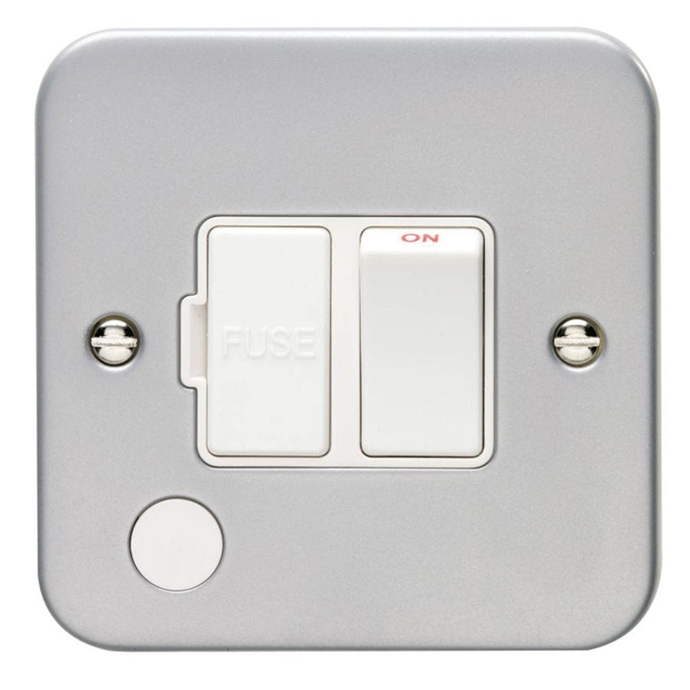 EuroLite Electrical Grey / Switched Fuse Spur Eurolite Metal Clad Switched Fuse Spur - Metal Clad