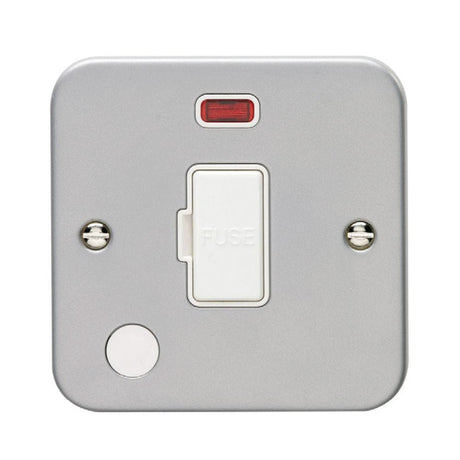 EuroLite Electrical Grey / Unswitched Fuse Spur Eurolite Metal Clad Unswitched Fuse Spur - Metal Clad