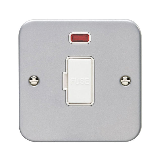 EuroLite Electrical Grey / Unswitched Fuse Spur Eurolite Metal Clad Unswitched Fuse Spur - Metal Clad