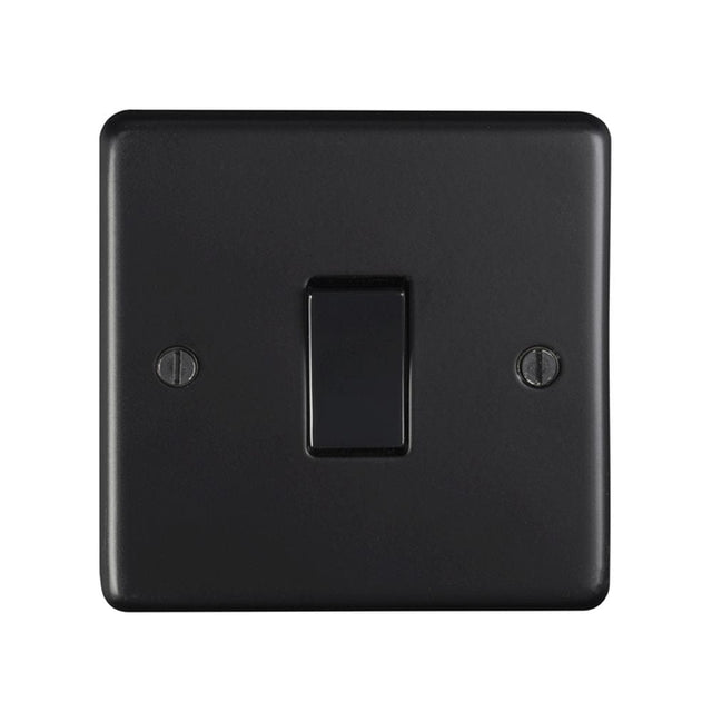 EuroLite Electrical Black Nickel / 20Amp Switch / (With Black Trim) Eurolite Stainless Steel 20Amp Switch - Matt Black (With Black Trim)