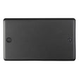EuroLite Electrical Matt Black / Double Blank Plate / (With Black Trim) Eurolite Stainless Steel Double Blank Plate - Matt Black (With Black Trim)