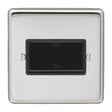 EuroLite Electrical Polished Stainless Steel / Fan Switch / (With Black Trim) Eurolite Stainless Steel Fan Switch - Polished Stainless Steel (With Black Trim)