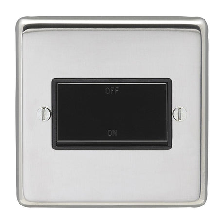 EuroLite Electrical Polished Stainless Steel / Fan Switch / (With Black Trim) Eurolite Stainless Steel Fan Switch - Polished Stainless Steel (With Black Trim)