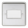 EuroLite Electrical Polished Stainless Steel / Fan Switch / (With White Trim) Eurolite Stainless Steel Fan Switch - Polished Stainless Steel (With White Trim)