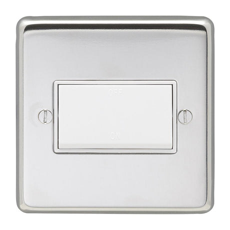 EuroLite Electrical Polished Stainless Steel / Fan Switch / (With White Trim) Eurolite Stainless Steel Fan Switch - Polished Stainless Steel (With White Trim)
