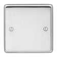 EuroLite Electrical Polished Stainless Steel / Single Blank Plate / (With Black Trim) Eurolite Stainless Steel Single Blank Plate - Polished Stainless Steel (With Black Trim)