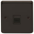 EuroLite Electrical Matt Black / Telephone Master / (With Black Trim) Eurolite Stainless Steel Telephone Master - Matt Black (With Black Trim)