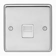 EuroLite Electrical Polished Stainless Steel / Telephone Master / (With White Trim) Eurolite Stainless Steel Telephone Master - Polished Stainless Steel (With White Trim)