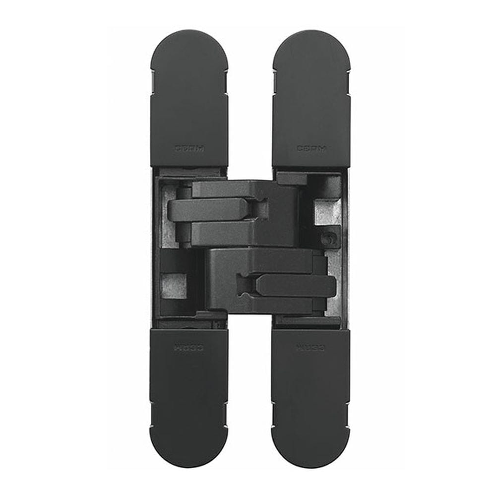 Eurospec Hinges Matt Black Varnish / Concealed Hinges / 4" x (102mm) Eurospec - 100mm Ceam 3D Concealed Hinge 1131 - Matt Black Varnish