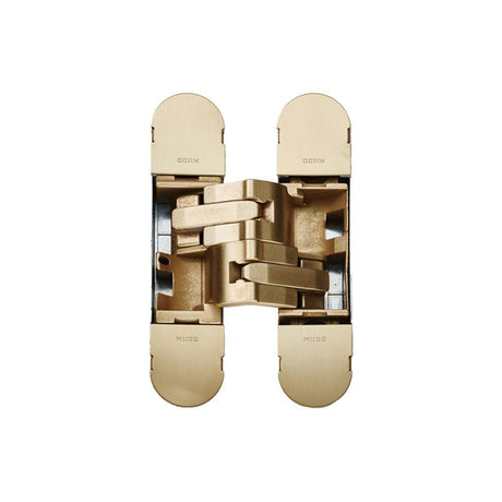 Eurospec Hinges Galvanic Satin Brass / Concealed Hinges / 4" x (102mm) Eurospec - 100mm Ceam 3D Concealed Hinge 1230 - Galvanic Satin Brass