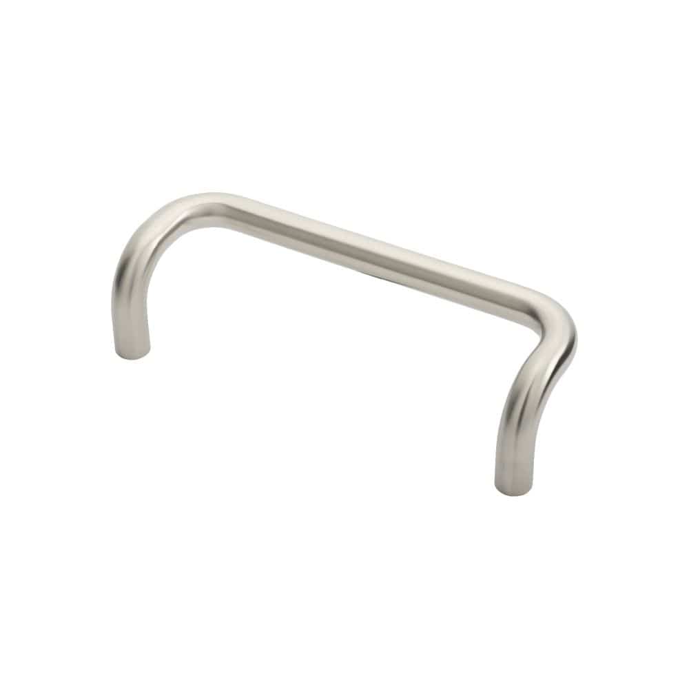 Eurospec Door Furniture Satin Stainless Steel / Pull Handles (Bolt Through) Eurospec - 19mm Cranked Pull Handle 225mm Centres - Satin Stainless Steel
