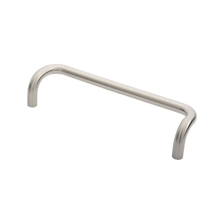 Eurospec Door Furniture Satin Stainless Steel / Pull Handles (Bolt Through) Eurospec - 19mm Cranked Pull Handle 300mm Centres - Satin Stainless Steel
