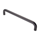 Eurospec Door Furniture Matt Black / Pull Handles (Bolt Through) Eurospec - 19mm D Pull Handle 300mm Centres - Matt Black
