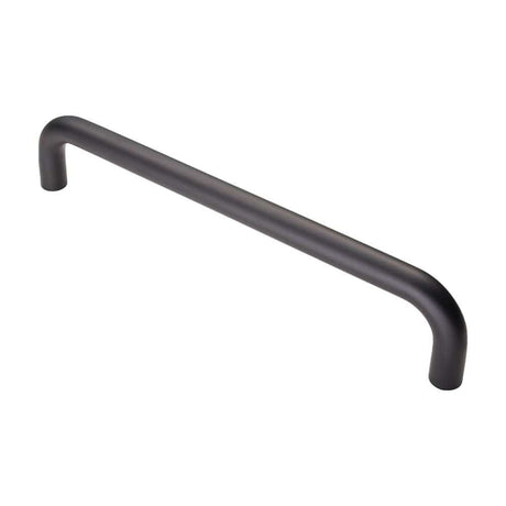 Eurospec Door Furniture Matt Black / Pull Handles (Bolt Through) Eurospec - 19mm D Pull Handle 300mm Centres - Matt Black
