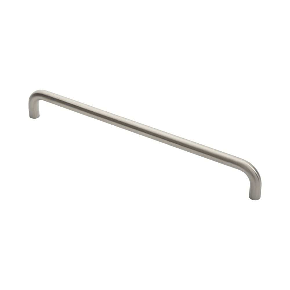 Eurospec Door Furniture Satin Stainless Steel / Pull Handles (Bolt Through) Eurospec - 19mm D Pull Handles 450mm Centres - Satin Stainless Steel