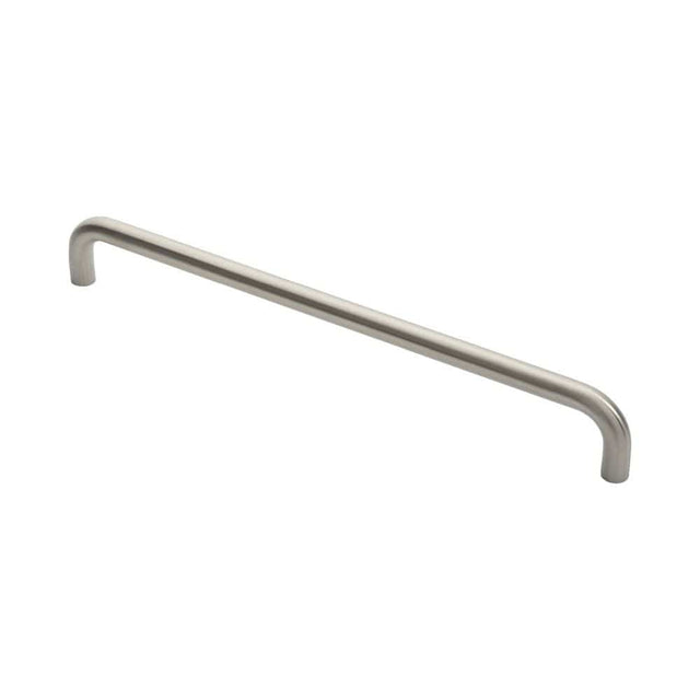 Eurospec Door Furniture Satin Stainless Steel / Pull Handles (Bolt Through) Eurospec - 19mm D Pull Handles 450mm Centres - Satin Stainless Steel