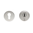 Eurospec Door Furniture Satin Stainless Steel / Euro Profile Escutcheons Eurospec - 2 Star Security Escutcheon Set