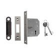 Eurospec Locks & Latches Satin Nickel / 3 Lever Deadlock / 2.5" / 65mm Eurospec - 3 Lever Deadlock 64mm - Satin Nickel