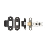 Eurospec Locks & Latches Matt Black / Tubular Mortice Latch / 2.5" Eurospec - 64mm Ce B/T Tubular Mortice Latch Radius - Matt Black