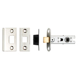 Eurospec Locks & Latches Nickel Plated / Tubular Mortice Latch / 2.5" Eurospec - 64Mm Ce B/T Tubular Mortice Latch Square - Nickel Plate