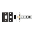 Eurospec Locks & Latches Matt Black / Tubular Mortice Latch / 3" Eurospec - 76Mm Ce B/T Tubular Mortice Latch Square - Matt Black