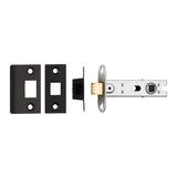Eurospec Locks & Latches Matt Black / Tubular Mortice Latch / 3" Eurospec - 76Mm Ce B/T Tubular Mortice Latch Square - Matt Black