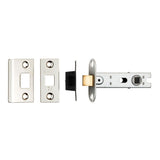Eurospec Locks & Latches Nickel Plated / Tubular Mortice Latch / 3" Eurospec - 76Mm Ce B/T Tubular Mortice Latch Square - Nickel Plate