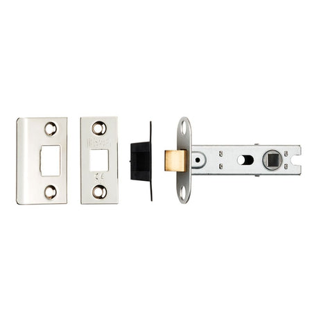 Eurospec Locks & Latches Nickel Plated / Tubular Mortice Latch / 3" Eurospec - 76Mm Ce B/T Tubular Mortice Latch Square - Nickel Plate