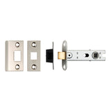 Eurospec Locks & Latches Satin Nickel / Tubular Mortice Latch / 3" Eurospec - 76Mm Ce B/T Tubular Mortice Latch Square - Satin Nickel
