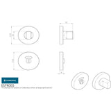 Eurospec Door Furniture Satin Anodised Aluminium / No Eurospec - Aluminium Thumbturn and Release - Satin Anodised Aluminium