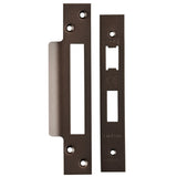 Eurospec Locks & Latches Matt Bronze / Forend Strike & Fixing Packs Eurospec - Architectural Sashlock Forend & Strike Pack - Matt Bronze