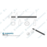 Eurospec Door Furniture Satin Stainless Steel Eurospec - Back To Back Fixing Pack - Satin Stainless Steel