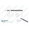 Eurospec Door Furniture Satin Stainless Steel Eurospec - Back To Back Fixing Pack - Satin Stainless Steel