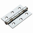 Eurospec Hinges Polished Chrome / Ball Bearing Hinges / 3" (76mm) Eurospec - Ball Bearing Hinge Non Grade 76 x 51mm - Polished Chrome