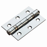 Eurospec Hinges Polished Chrome / Ball Bearing Hinges / 3" (76mm) Eurospec - Ball Bearing Hinge Non Grade 76 x 51mm - Polished Chrome