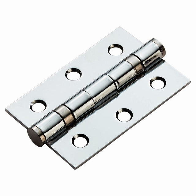 Eurospec Hinges Polished Chrome / Ball Bearing Hinges / 3" (76mm) Eurospec - Ball Bearing Hinge Non Grade 76 x 51mm - Polished Chrome