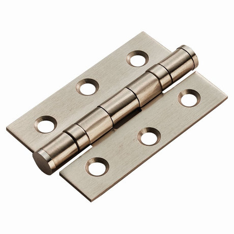 Eurospec Hinges Satin Nickel / Ball Bearing Hinges / 3" (76mm) Eurospec - Ball Bearing Hinge Non Grade 76 x 51mm - Satin Nickel Plated