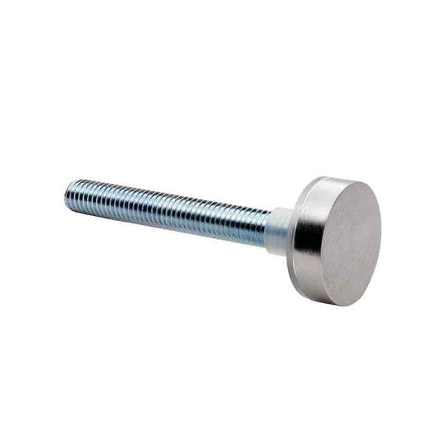 Eurospec Door Furniture Satin Stainless Steel / Fixing Packs Eurospec - Bolt Cap Fixing Pack to Suit 22mm Pull Handle