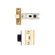 Eurospec Locks & Latches Electro Brass / Tubular Mortice Latch Eurospec - Bolt Through Tubular Latch Square - Electro Brassed